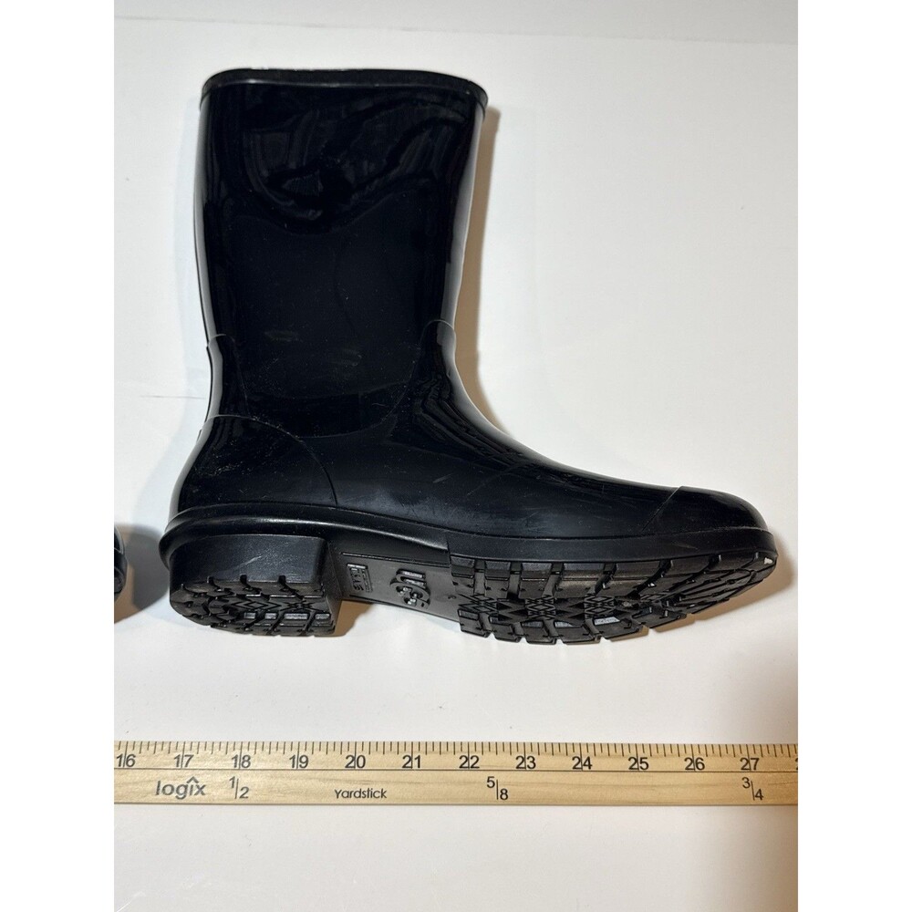 UGG Sienna Black Waterproof Rubber Rain Boots Pre-Owned & Authentic! - Picture 2 of 5